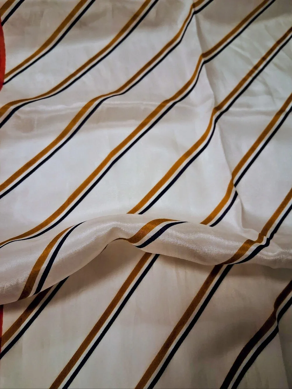 Beautiful vintage Anne Klein equestrian/nautical oblong Silk scarf